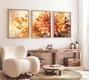 Wallity Cuadro Decorativo Enmarcado Huhu220 - 50 x 70 cm (3 Piezas)